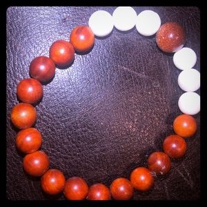 Spellbound Wooden beads orange custom made!